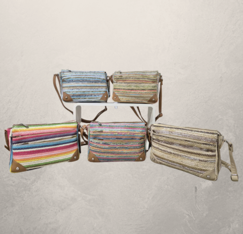 BOLSO BANDOLERA RAFIA. REF: SY752LK