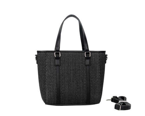 BOLSO DE MANO CON BANDOLERA RAFIA. REF: SS4148