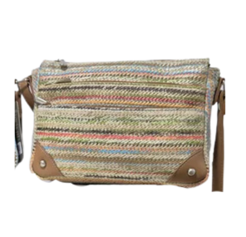 BOLSO BANDOLERA RAFIA. REF: SY752LK