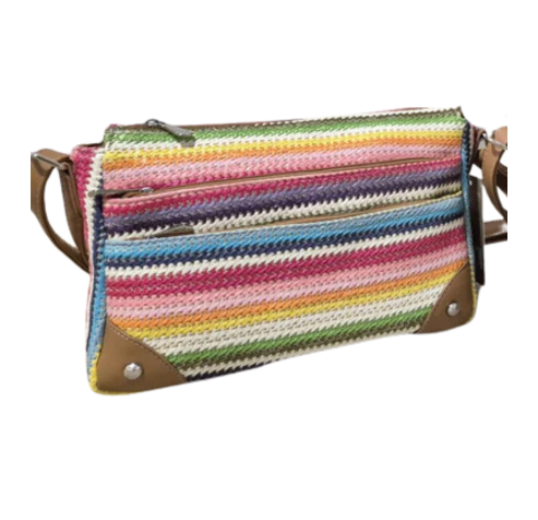 BOLSO BANDOLERA RAFIA. REF: SY752LK