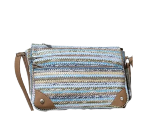 BOLSO BANDOLERA RAFIA. REF: SY752LK