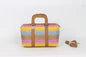 BOLSO DE MANO CON BANDOLERA RAFIA. REF: W201353R