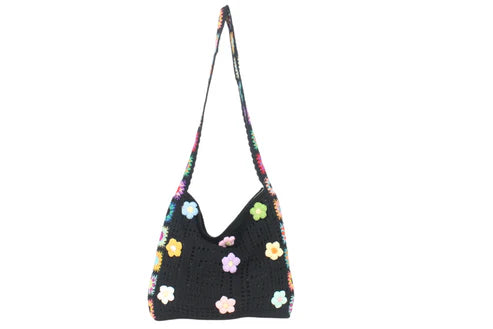 BOLSO BANDOLERA, DETALLE FLORES. REF: JJ030