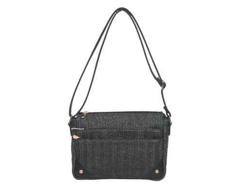 BOLSO BANDOLERA RAFIA LISA. REF: SY752R