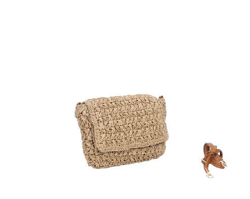 BOLSO BANDOLERA RAFIAS. REF: AMI2001
