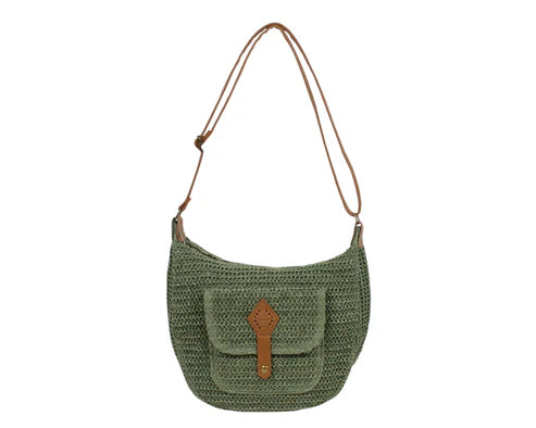 BOLSO BANDOLERA RAFIAS. REF: JJ021