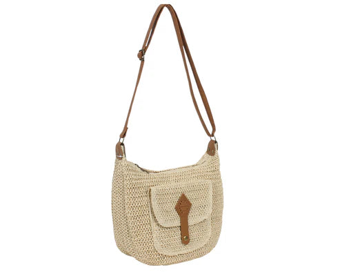 BOLSO BANDOLERA RAFIAS. REF: JJ021