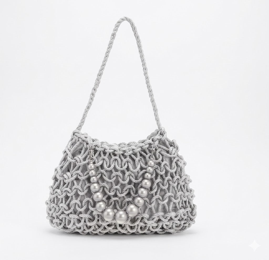 BOLSO DE CROCHET ALGODON. REF:CLA107