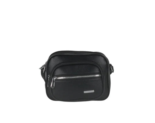 BOLSO BANDOLERA DOBLE CREMALLERA. REF: W201268