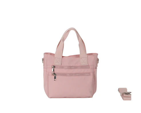 BOLSO DE MANO CON BANDOLERA, NYLON. REF: GB036